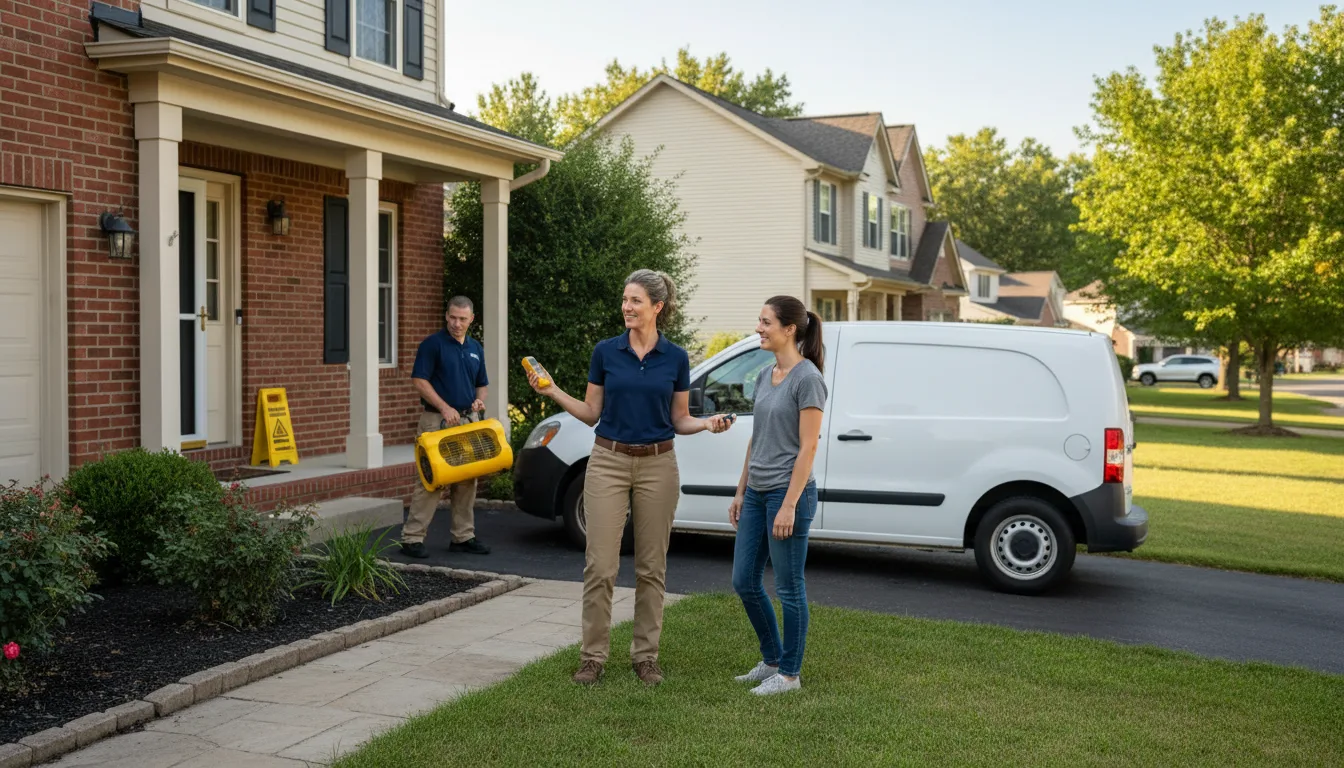 Residential water damage restoration in Aberdeen, MS